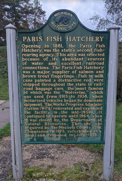 Paris Fish Hatchery - Historical Marker